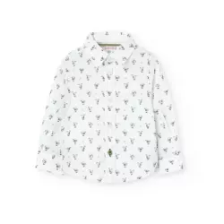 Camisa Boboli estampa de popelina