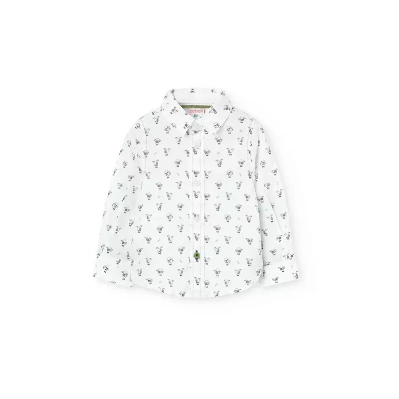 Camisa Boboli estampa de popelina