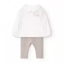 Conjunto Boboli combinado axadrezado