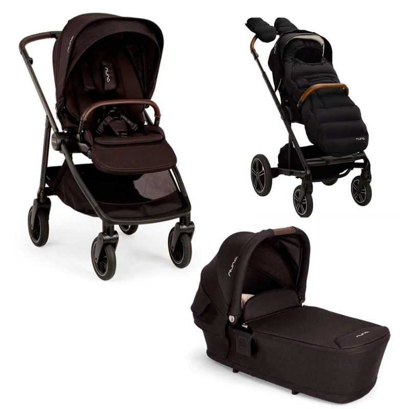 Carrinho de bebé Nuna Swiv 360º com conjunto de inverno