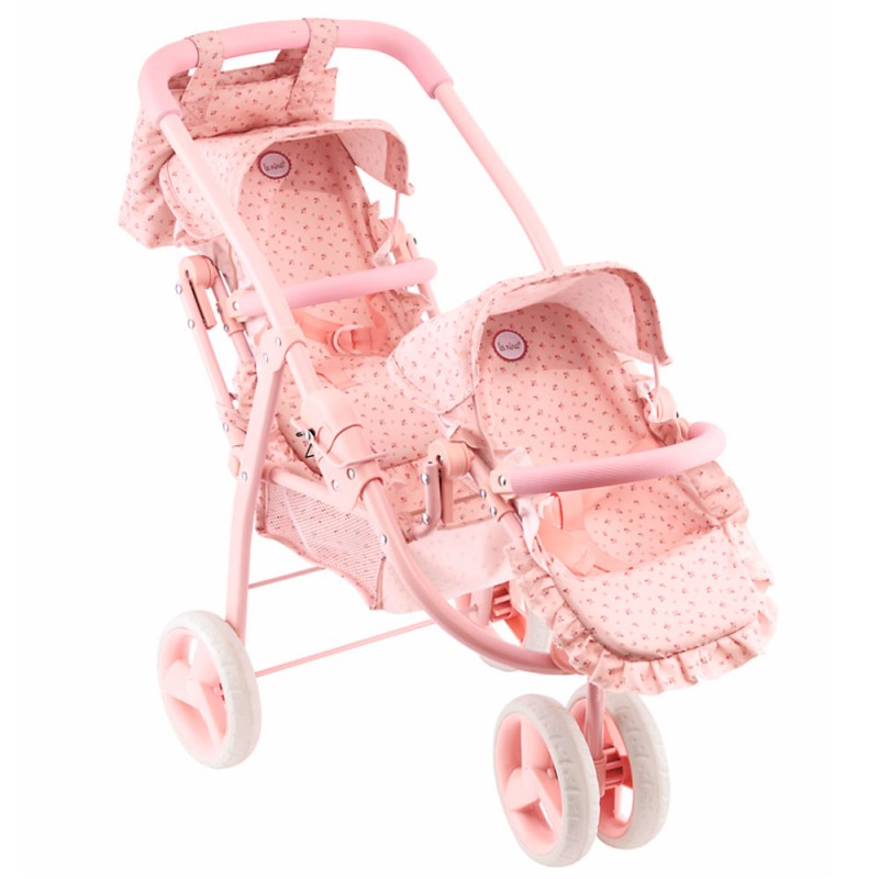 Carrinho de bebé para bonecas La Nina Gemelar Olivia Personalizável