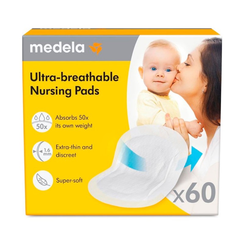 Pensos absorventes descartáveis Medela Ultratranspirável 60 pcs Pensos absorventes descartáveis Medela Ultratranspirável 60 pcs