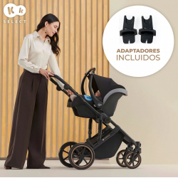 Carrinho de bebé YOXI Trio Kinderkraft com berço Milky Way