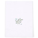 Lençol de cama de grades Little Dutch bordado Blueberry Leaves
