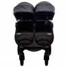 Carrinho de bebé para gémeos Baby Monsters Easy Twin 3S Preto