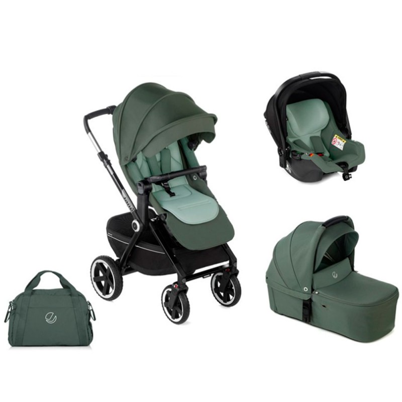 Carrinho de passeio Trio Jane Crosslight 3 Sweet com bolsa e Koos i-size R1
