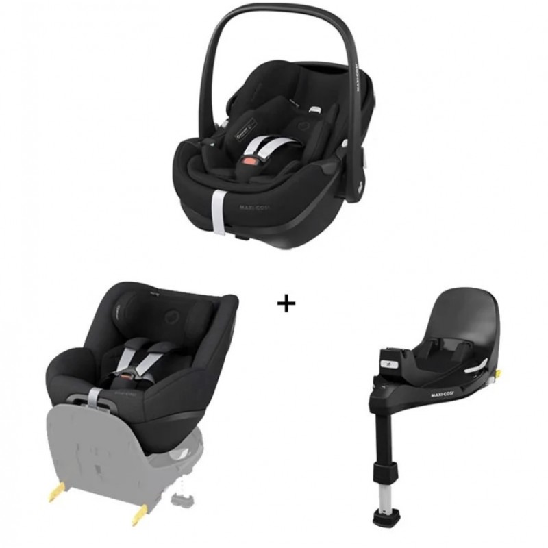Pack modular Trio Pebble + Pearl + Base Maxi-Cosi 360 Family Pro