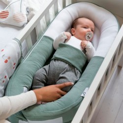 Nido reductor Doomoo de Babymoov COCOON Tertra Jersey Green