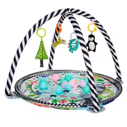 Alfombra educativa y Gimnasio Kikka Boo con 30 bolas Animals World | Crioh.com