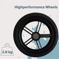 Carrinho de bebé duplo Mast M Guiador regulável TWIN X2 com alcofa