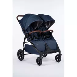 Cochecito Gemelar Mast M TWIN X2 manillar regulable con un capazo