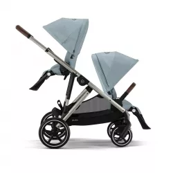 Carrinho de bebé para gémeos Cybex e-Gazelle S para 2 irmãos seguidos