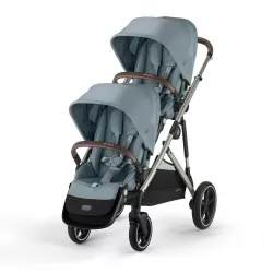 Cochecito Gemelar Cybex e-Gazelle S para 2 hermanos seguidos