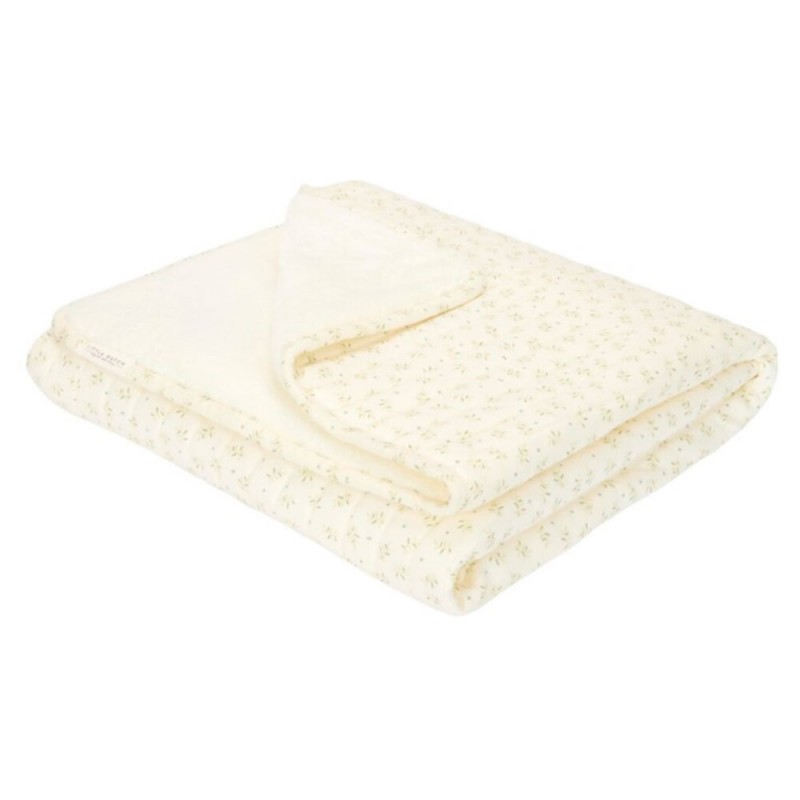 Manta acolchada cuna Little Dutch Blueberry Leaves