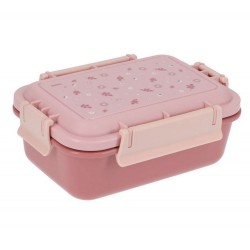 Caixa Bento Tutete Folhas às riscas Rosa
