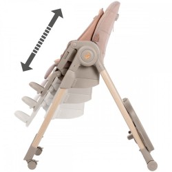 Cadeira alta evolutiva Maxi-Cosi Minla 6 em 1 Plus com utensílios de mesa