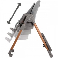 Cadeira alta evolutiva Maxi-Cosi Minla 6 em 1 Plus com utensílios de mesa