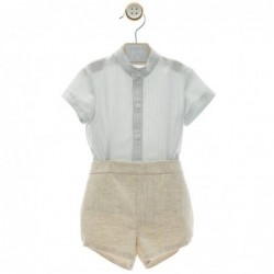 Conjunto de bebé Yoedu Dulcineia com alças