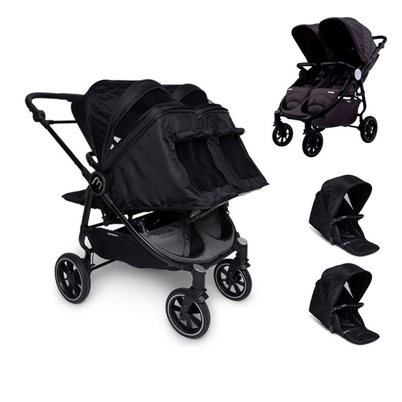 Silla Gemelar Baby Monsters Easy Twin 4 con 2 hamacas reversibles