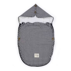 Saco 2 em 1 Fofinho Walking Mum I Love Vichy Preto Halftime