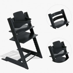 Conjunto Cadeira alta Stokke Tripp Trapp com Baby Set² com talheres
