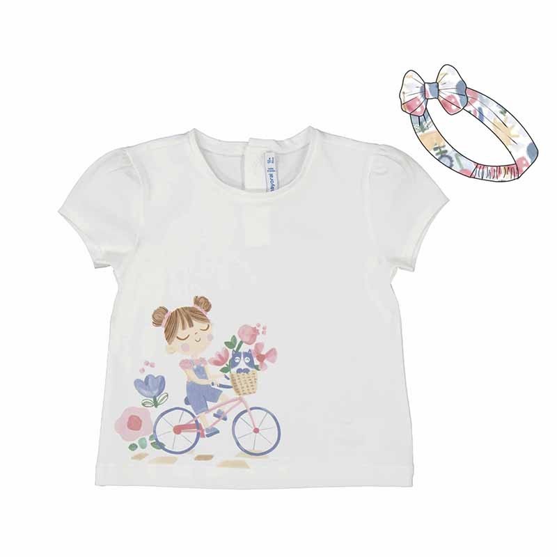 Camiseta Mayoral manga corta con diadema
