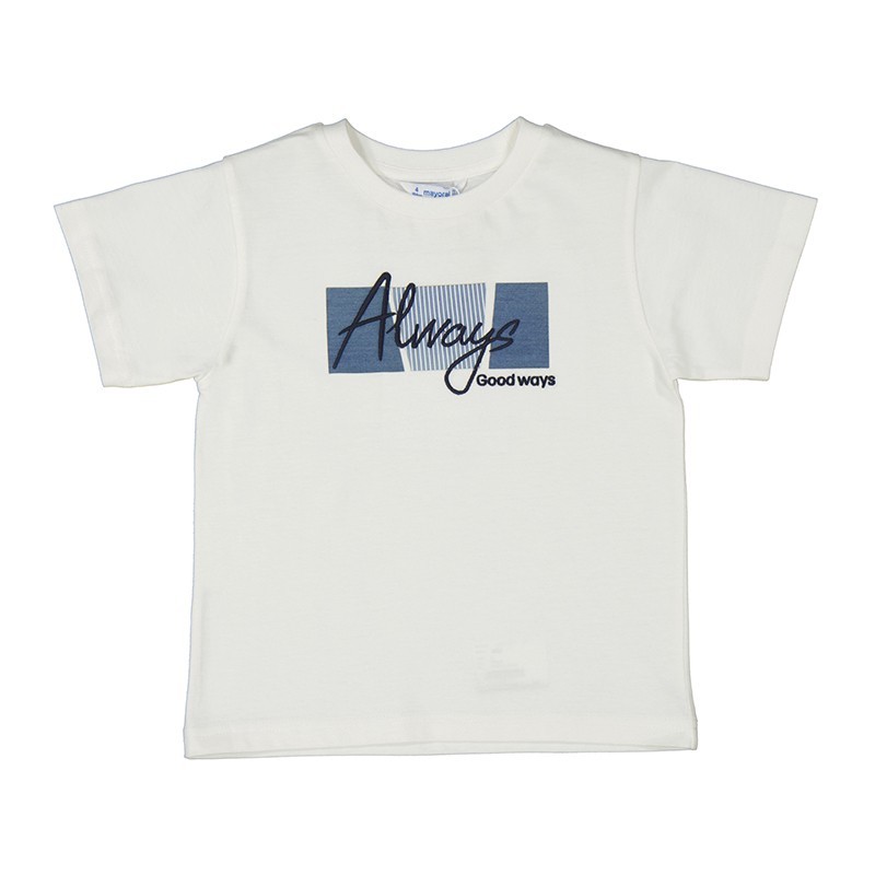 T-shirt Mayoral manga curta com apliques