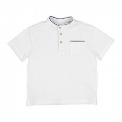 Camisa pólo Mayoral gola de manga curta mao