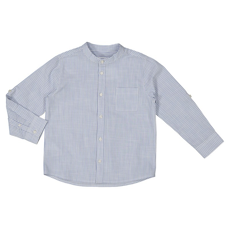 Camisa Mayoral camisa de manga comprida com gola às riscas