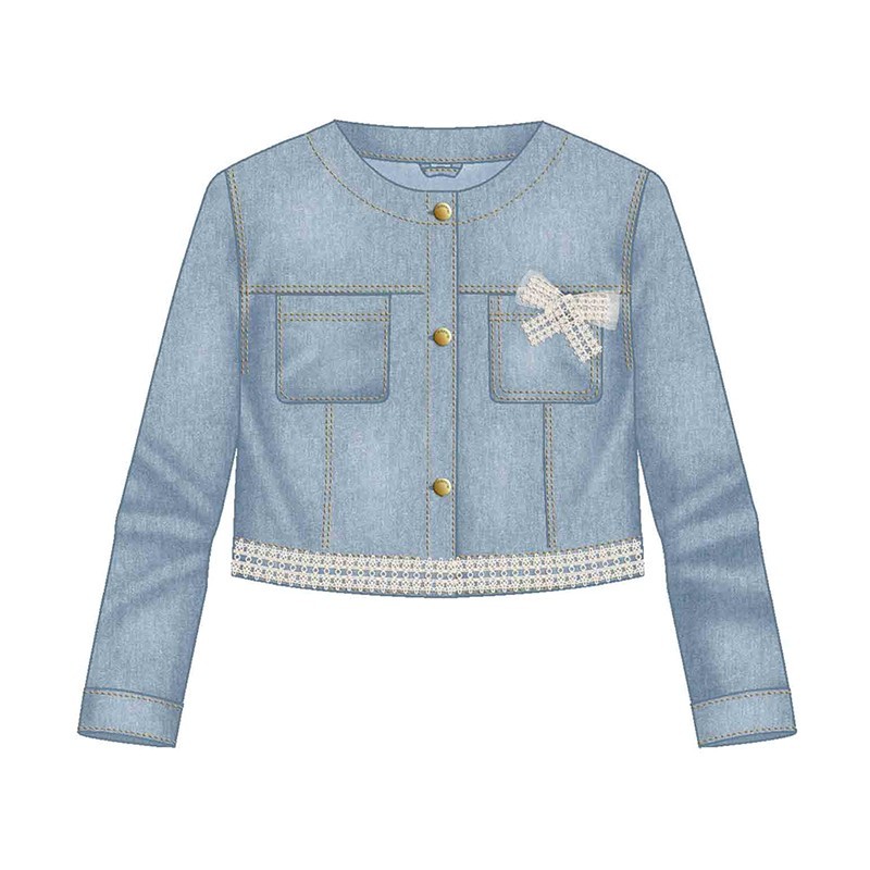 Cazadora Mayoral denim guipur