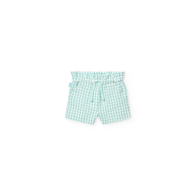 Bermudas Boboli poplin axadrezado
