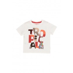 T-shirt Boboli malha flamé