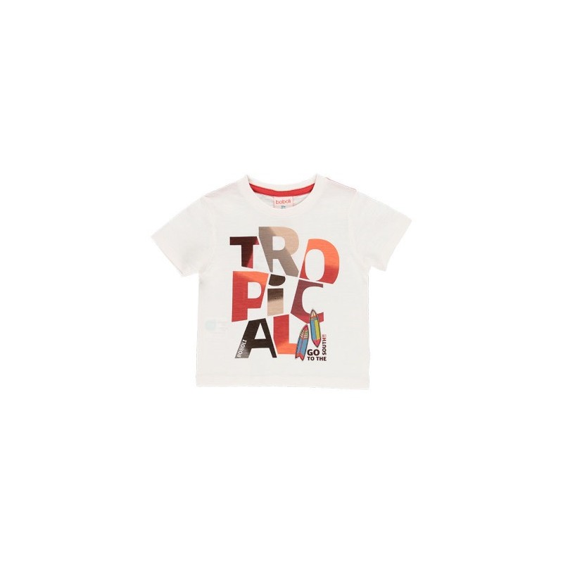 T-shirt Boboli malha flamé