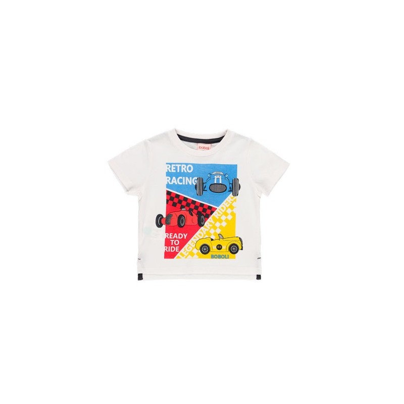 T-shirt Boboli malha flamé