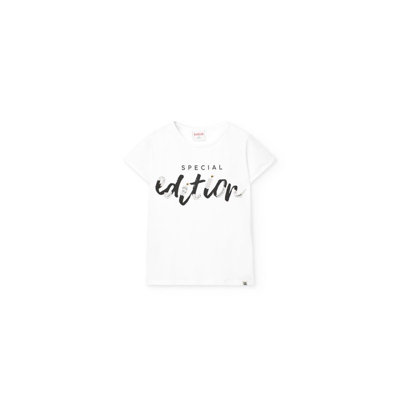 T-shirt Boboli malha canelada