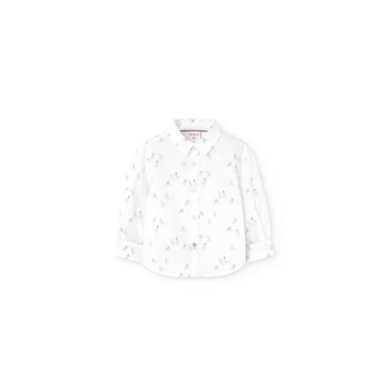 Camisa Boboli popelín estampada