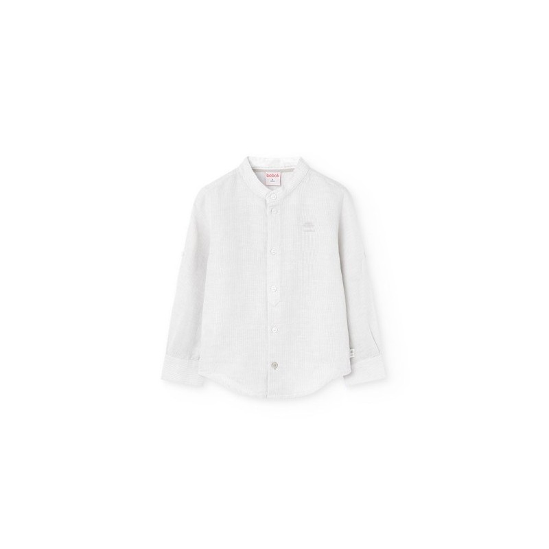 Camisa Boboli lino listada