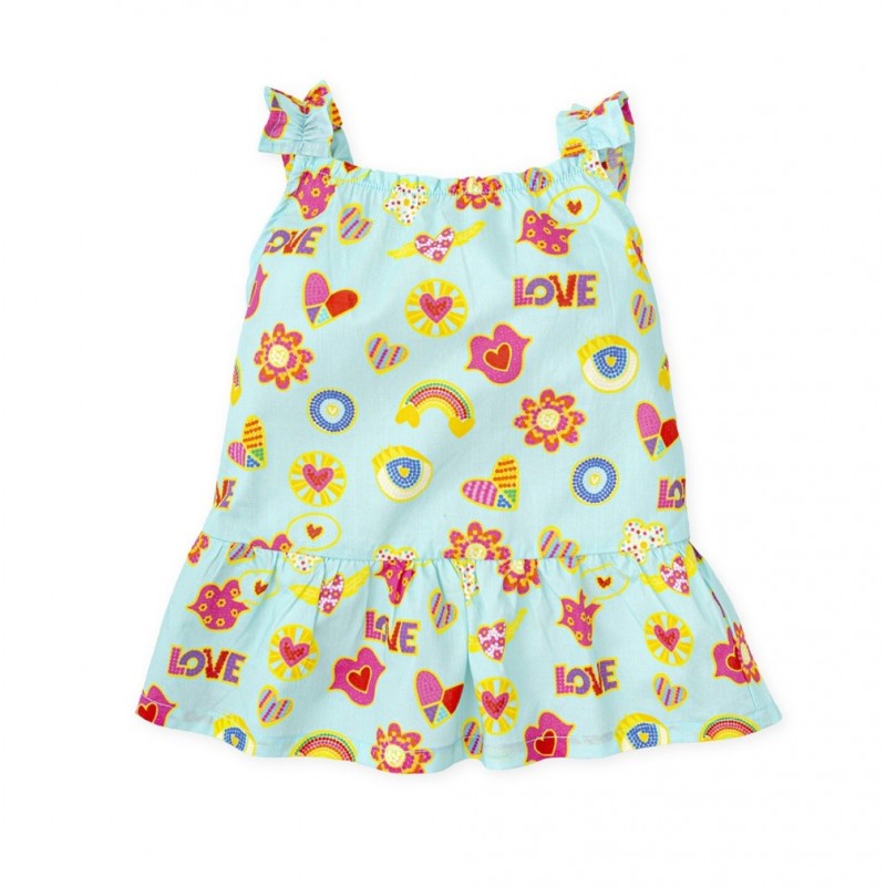 Vestido Agatha Ruiz de la Prada Hortensia manga curta