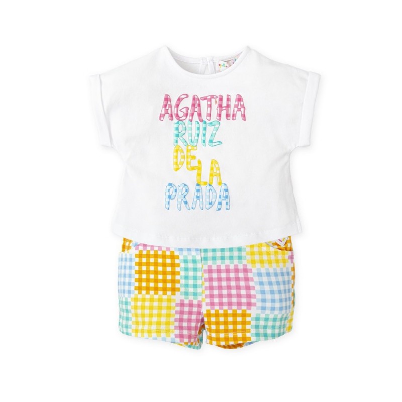 T-shirt com calções Agatha Ruiz de la Prada Hibiscus