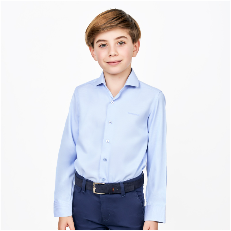 Camisa Spagnolo 4099 cutaway popelin rayas