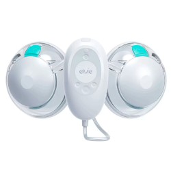 Sacaleches eléctrico portátil Elvie Stride 2 Doble con bolsa y chupe