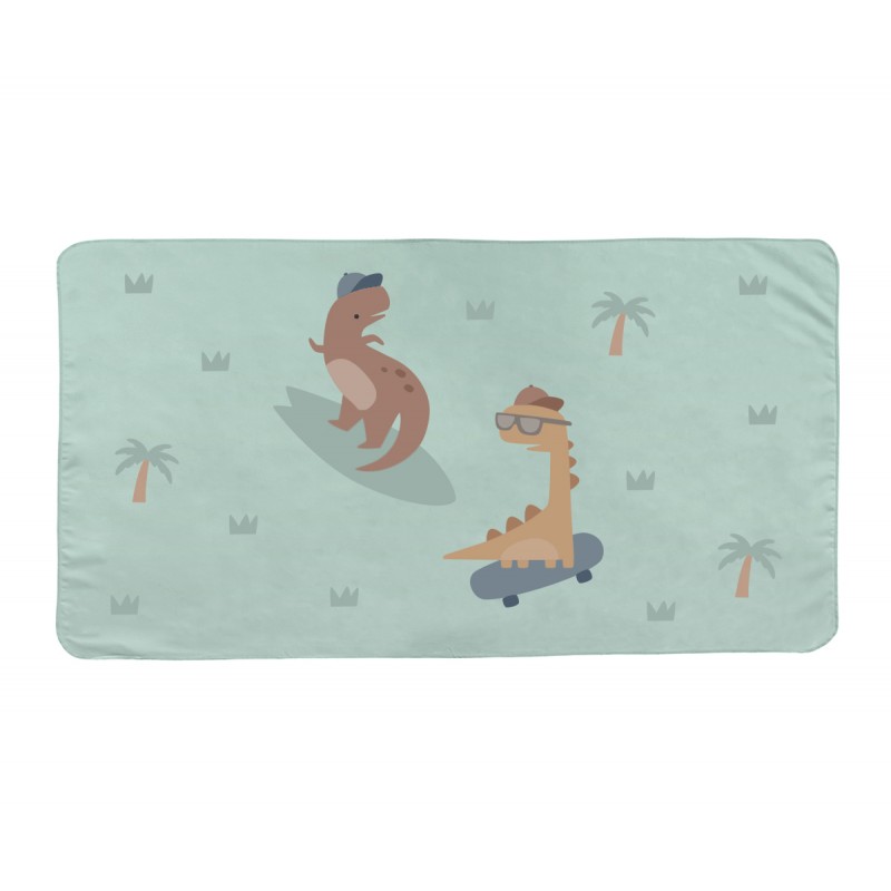 Toalha Monnëka Toalha de praia Microfibra Dinos