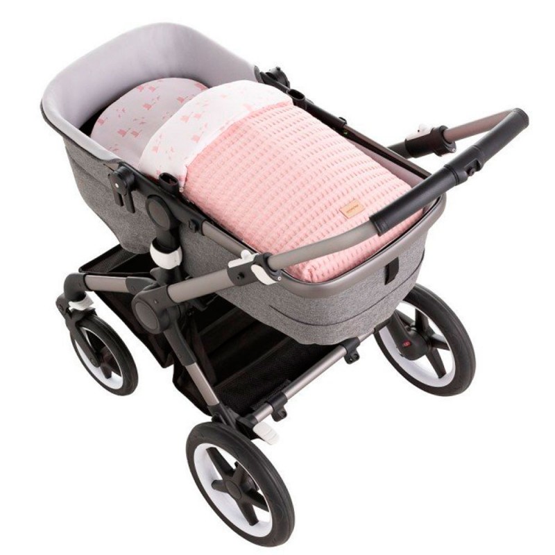 Saco Capazo + Colchoneta Cambrass Zico Pink