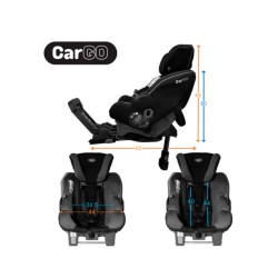 Cadeira auto Klippan CARGo i-Size com espelho e protetor