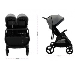 Silla Gemelar Baby Monsters Happy Twin con 2 bicis Tove