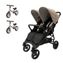 Carrinho de bebé para gémeos Valco Baby SLIM TWIN com bicicletas
