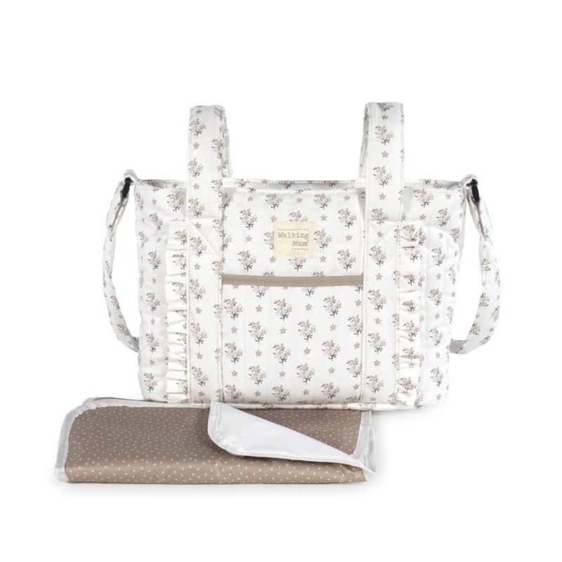 Bolsa Crossbody Walking Mum Botton Flores