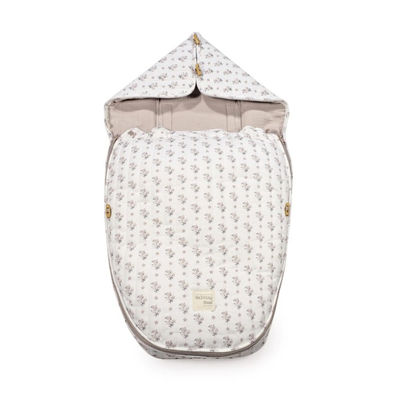 Saco 2 em 1 Fofinho 2 em 1 Entretiempo Walking Mum Botton Flores