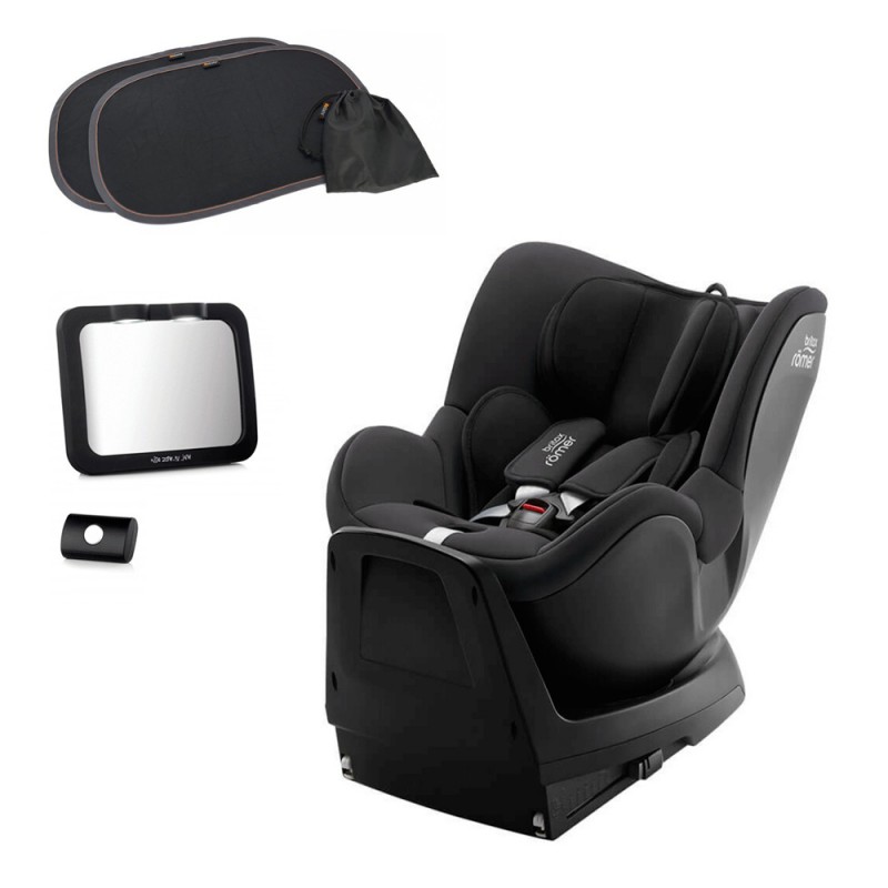 Cadeira auto Britax Römer Dualfix PLUS com 2 guarda-sóis e espelho