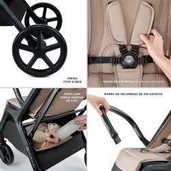 Carrinho de bebé Kinderkraft Tear com colchão e saco
